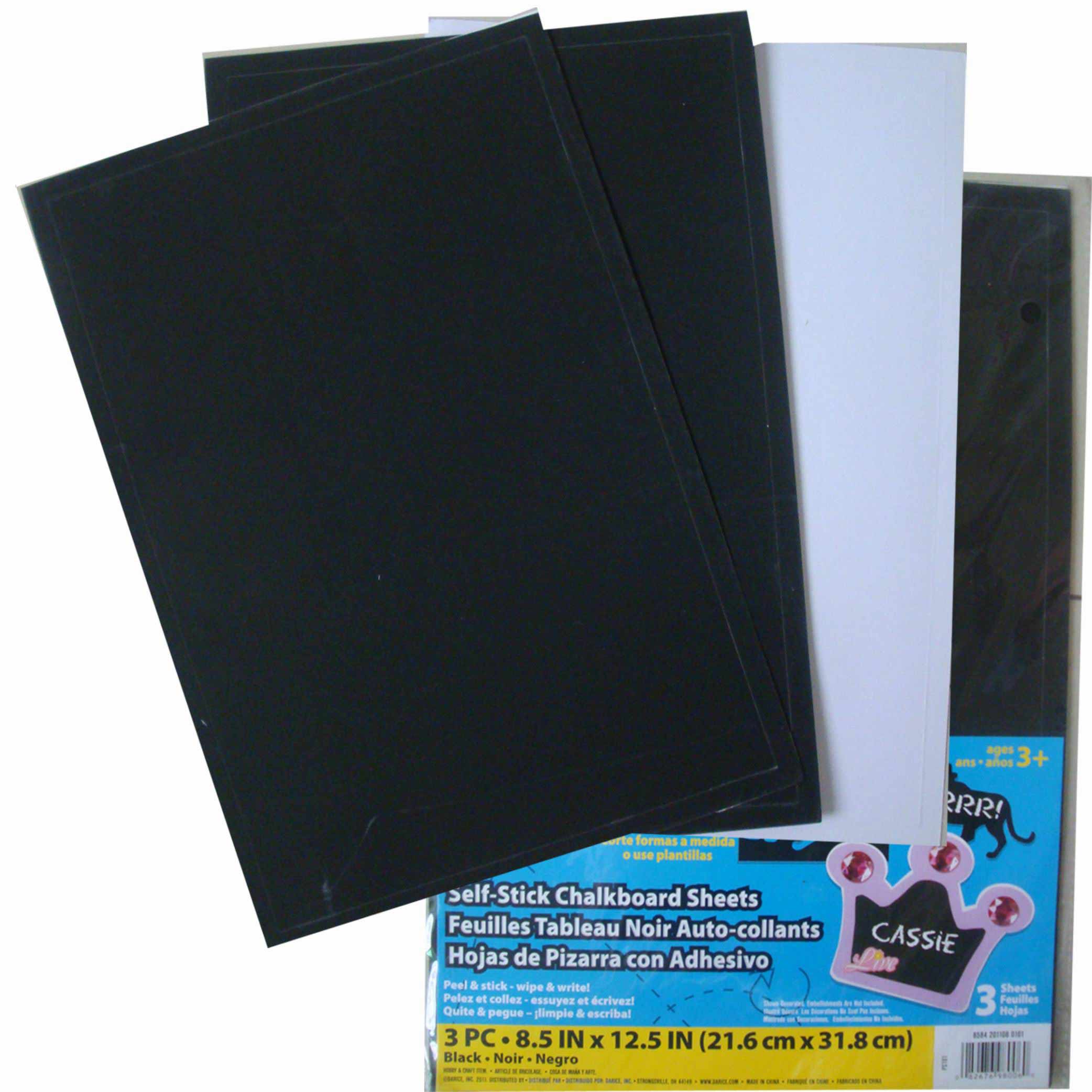 Paper cardboard self-stick chalkboard sheets,adesivo blackboard